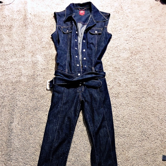 miss sixty denim jumpsuit